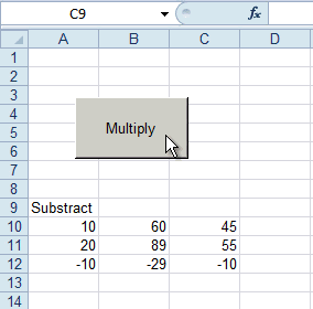VBA – Create a toggle button with code