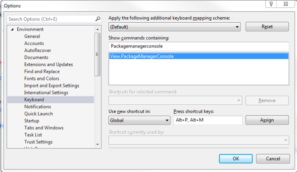Visual Studio – How to create a custom shortcut – Useful code