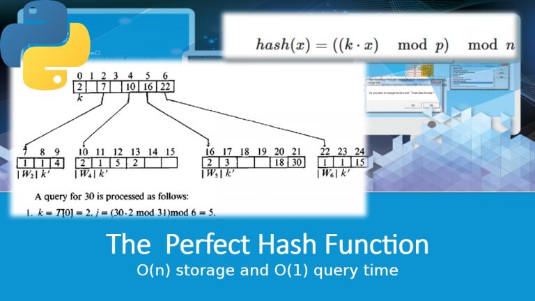 The Perfect Hash Function
