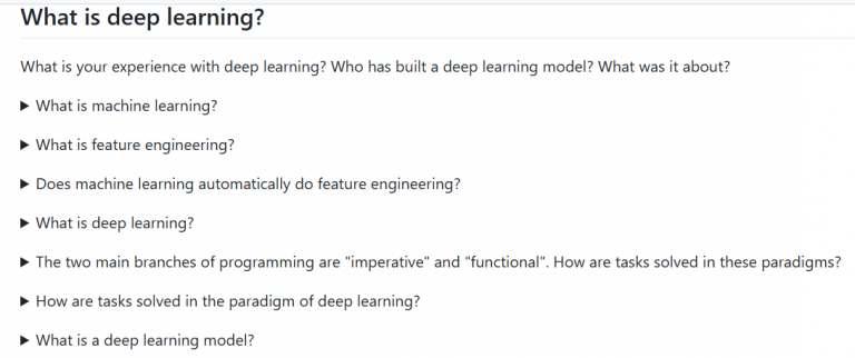 How to open all hidden text (triangles) in markdown?